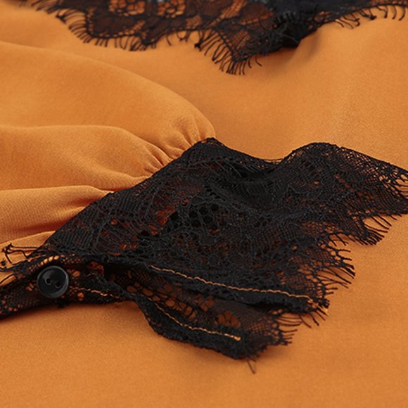 Lace Cold Shoulder Blouse - Picture 6 of 7